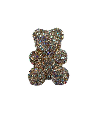 Bear sparkle brooch