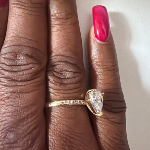 blinging heart ring