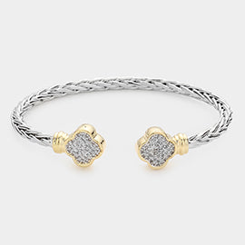 Clover cuff bracelet