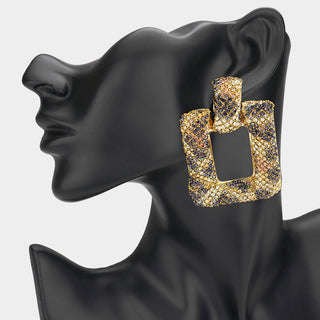 Earring - Leopard Oversized Stud