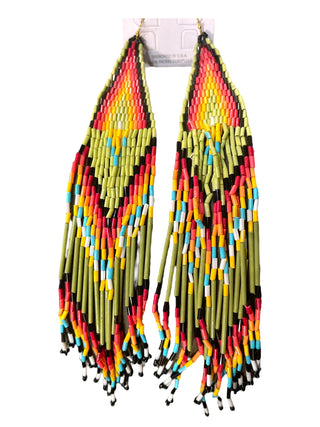 the long beaded earring