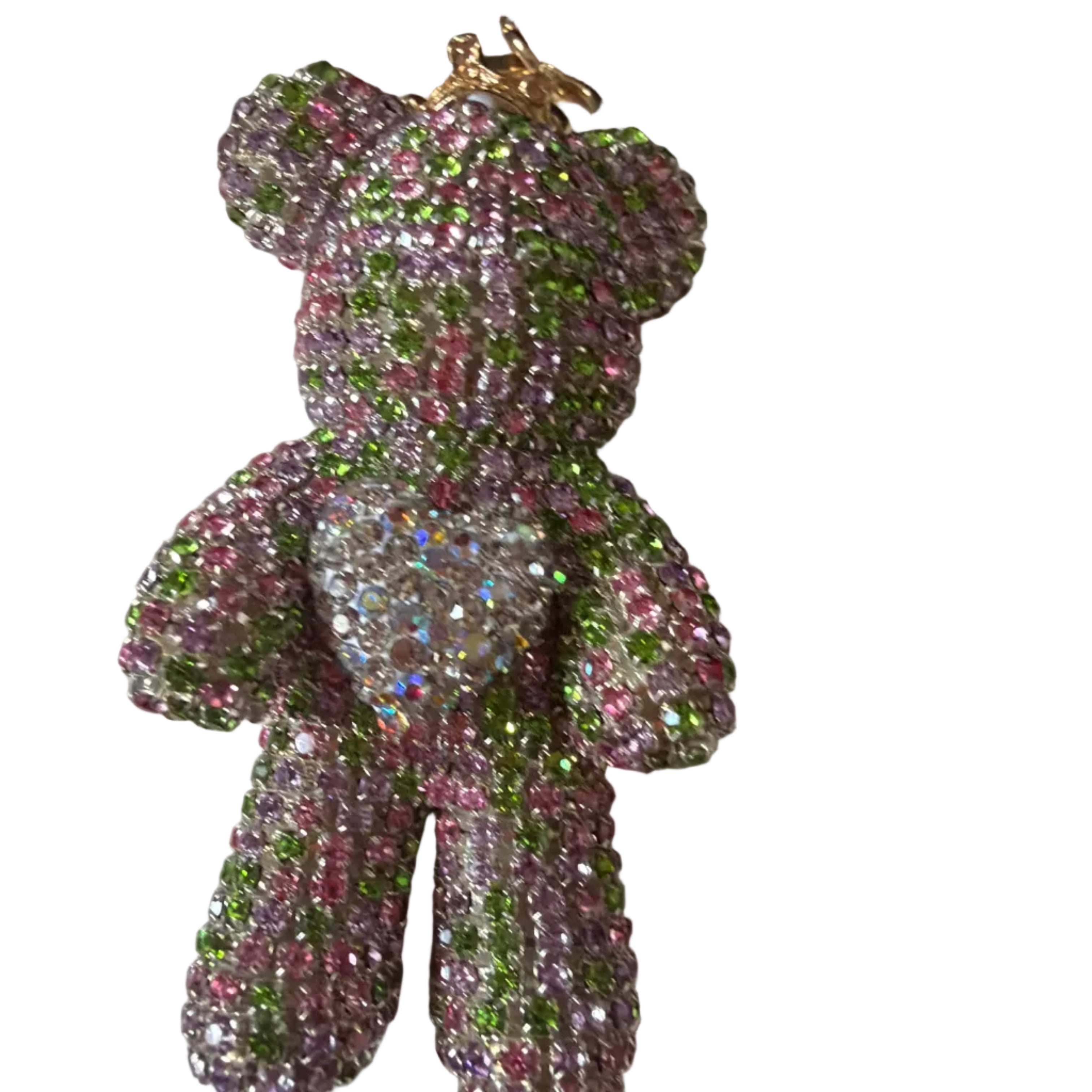 bear bling purse charm