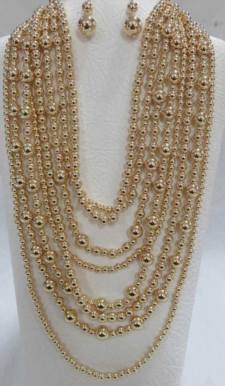 different dimension pearl necklace