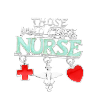 nurse charm brooch