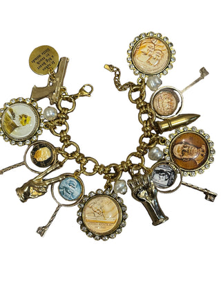 His remembrance black history charm bracelet