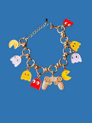 PAC Man custom charm bracelet