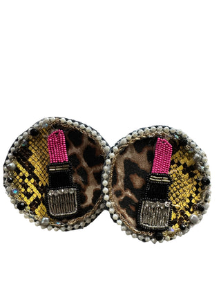 SEH Chic Boutique Cheetah snake custom earrings