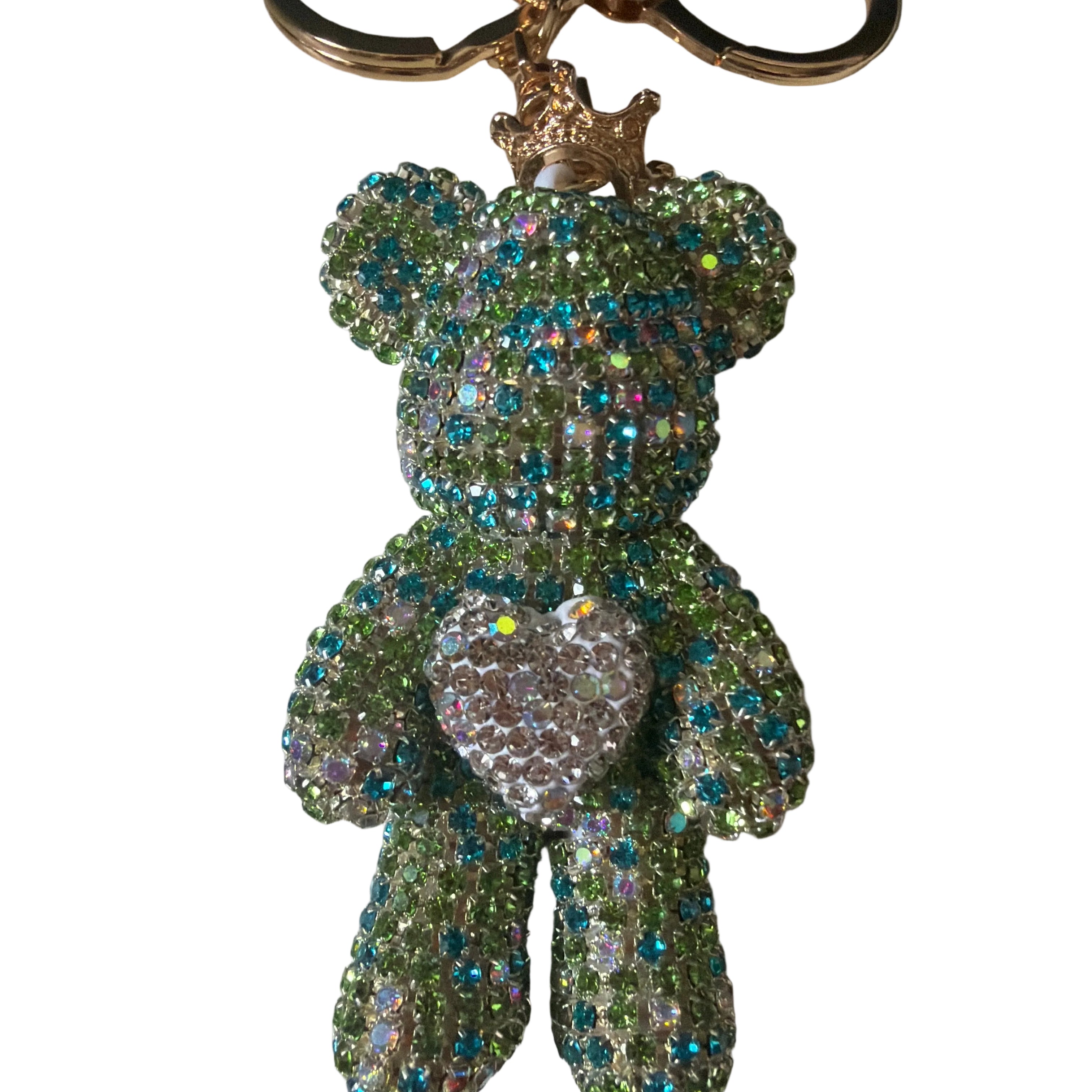 bear bling purse charm