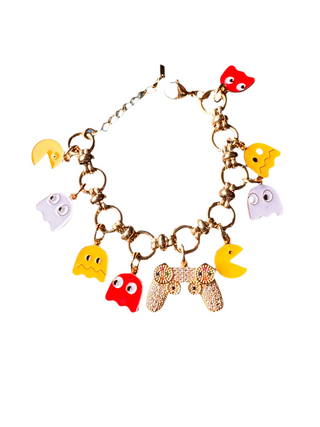 PAC Man custom charm bracelet