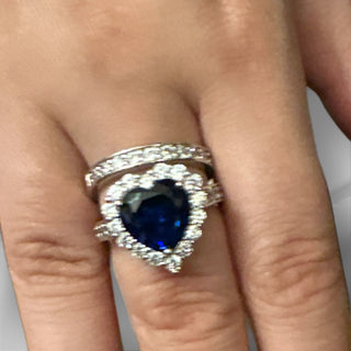 Blue love ring