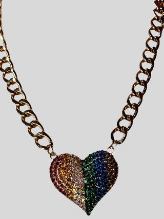 love & pride chain necklace