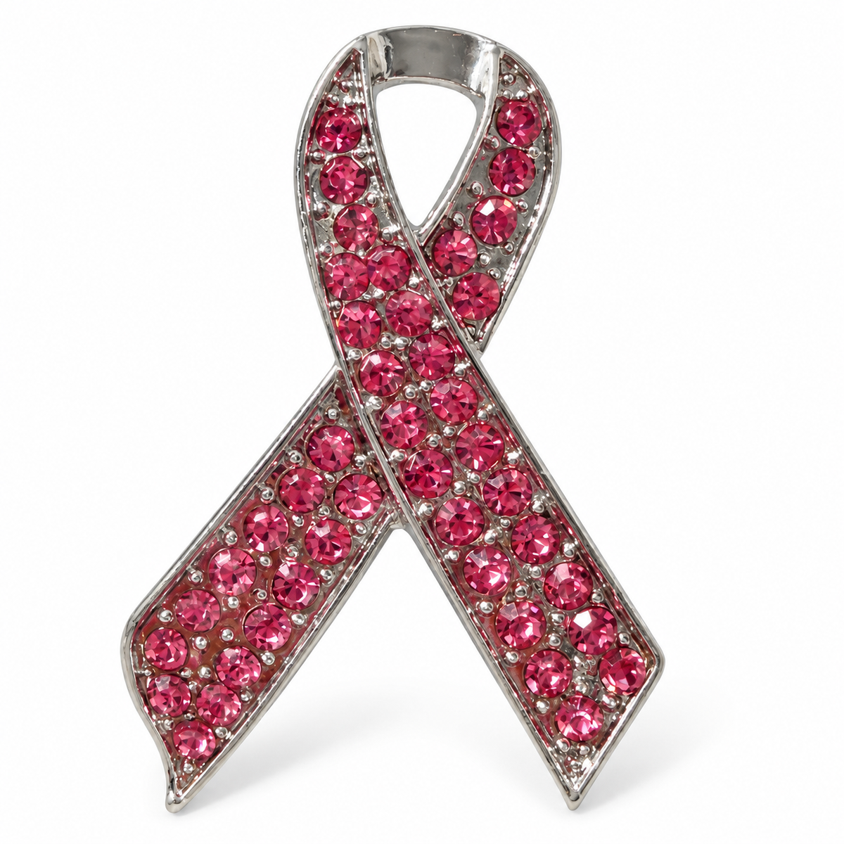 Breast cancer awareness brooch