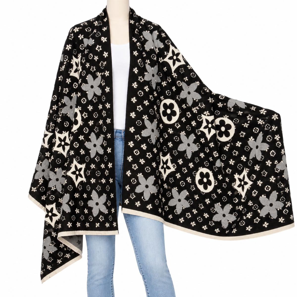 fashion flower scarf
