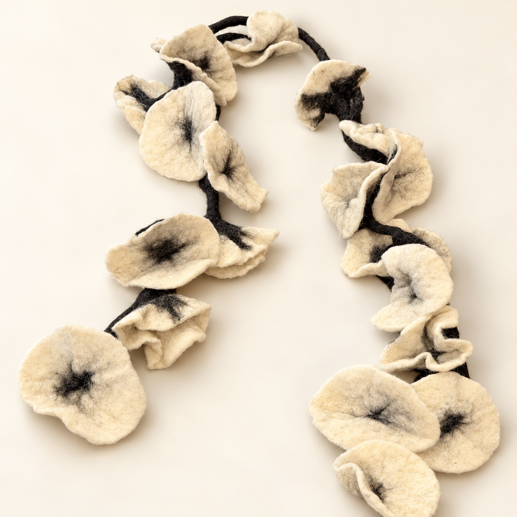 Felted Flower Scarf