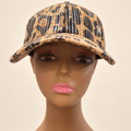 sequin leopard cap