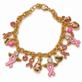 Pink ribbon bracelets