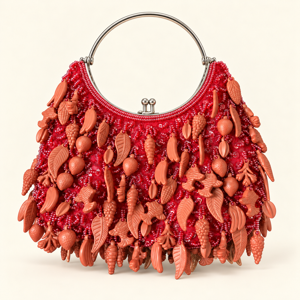 The beaded charm bag