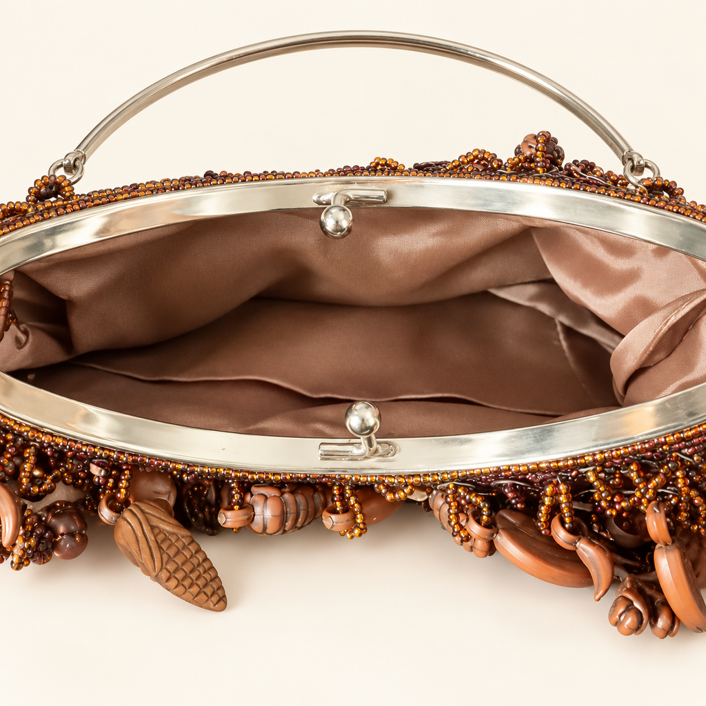 The beaded charm bag
