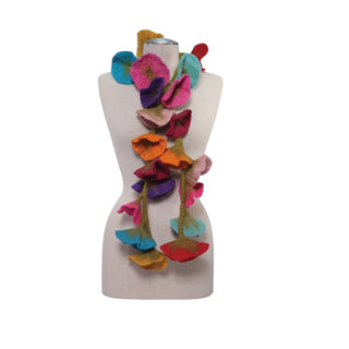 Felt flower scarf