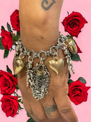 Cupid custom charm bracelet