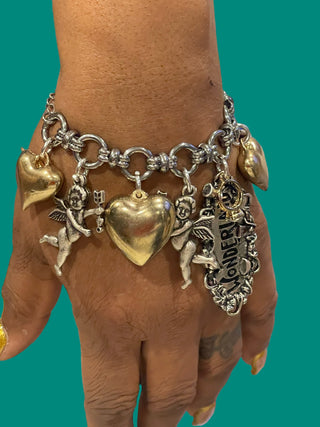 Cupid custom charm bracelet