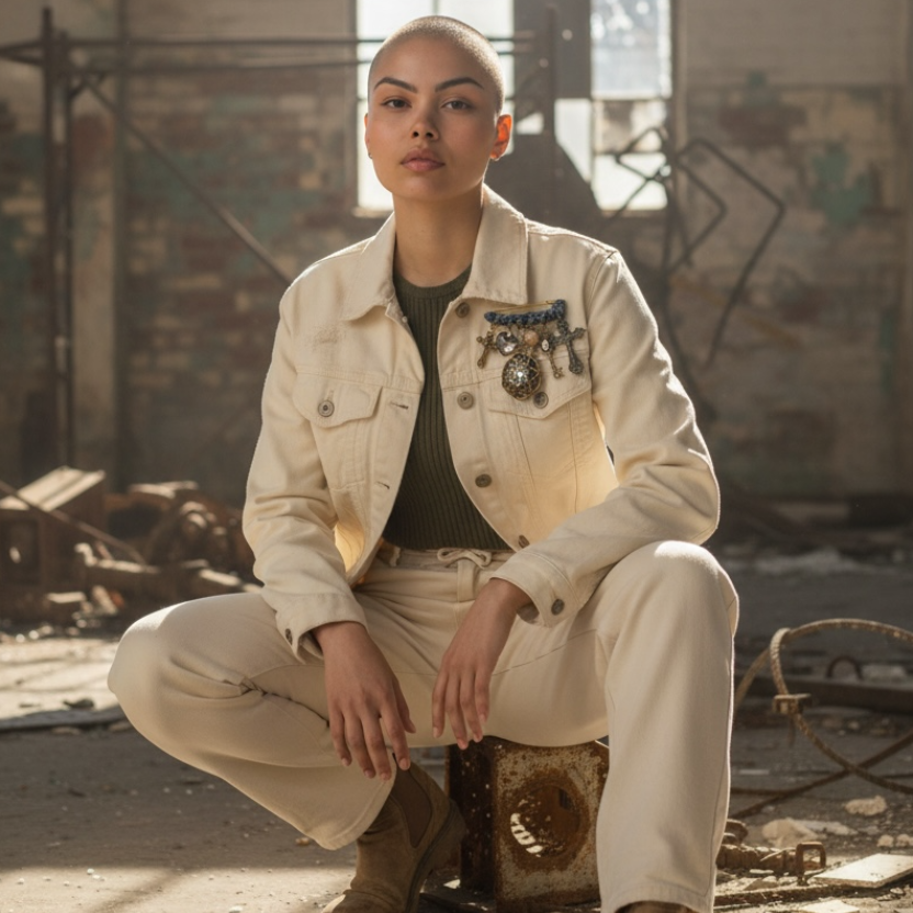 Faith Over Fear — Custom Charm Brooch