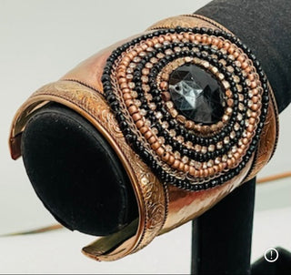 Metal Beaded Cuff