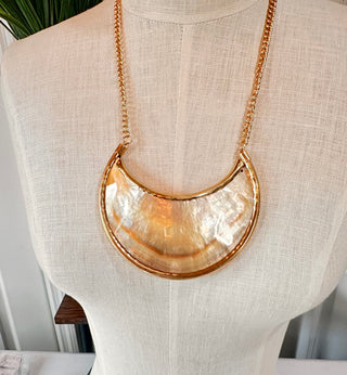 crescent shell necklace