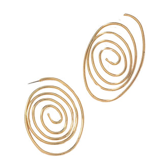 Golden Spiral Earrings