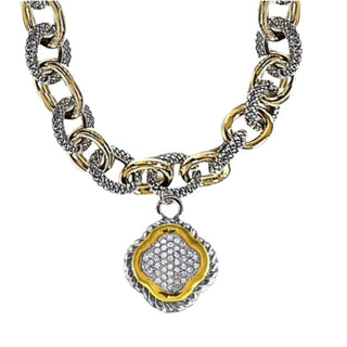 SEH Chic Boutique Canary Me Out Clover Necklace