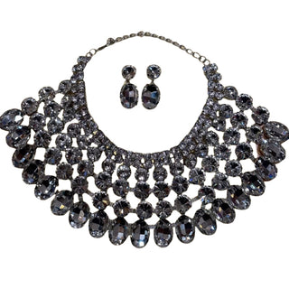 SMOKEY JEWEL Necklace Earring Set