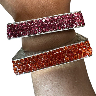 Geometric Gem Bracelets