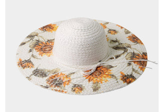 Sunflower straw hat