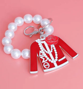 sorority bracelet /purse charm /key holder