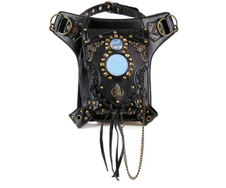 Steam punk cross body handbag