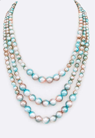 colored pearls necklace