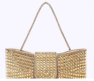 pavestone bowtie clutch handbag