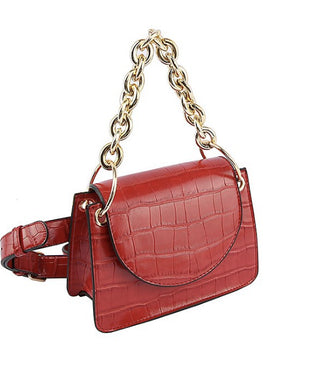 Croc fanny handbag