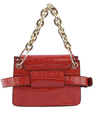 Croc fanny handbag