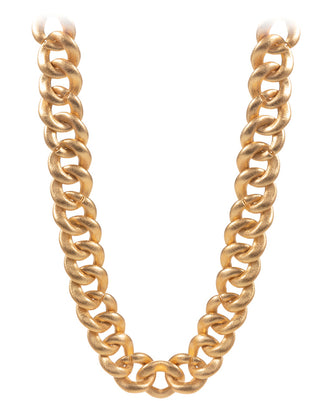 The worn look chain necklace