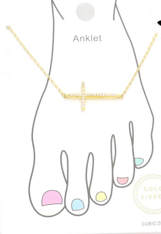 cross anklets