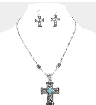 Vintage cross necklace