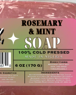 Bar Soap - Cold Pressed Rosemary And Mint Soap