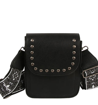 Crossbody Handbag - Studded Cross  Body