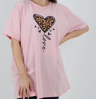 Shirt - Cheetah Heart Tee