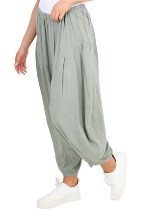 Linen slouchy pants