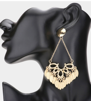 Chandelier abstract earring