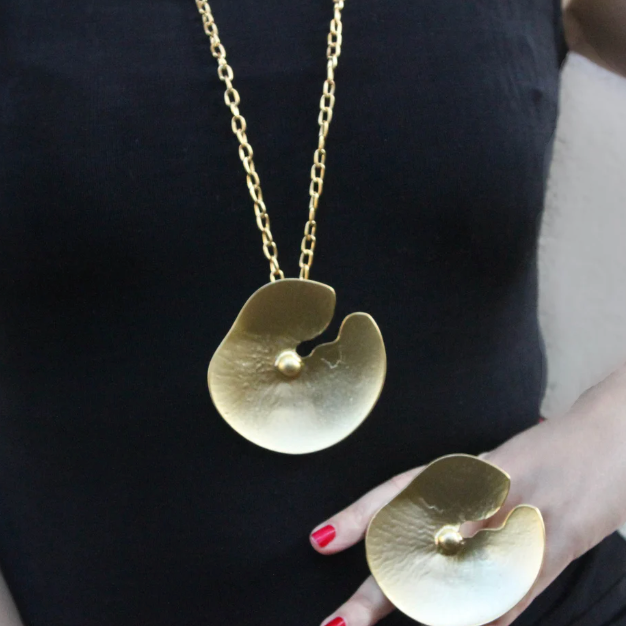Lotus bloom necklace