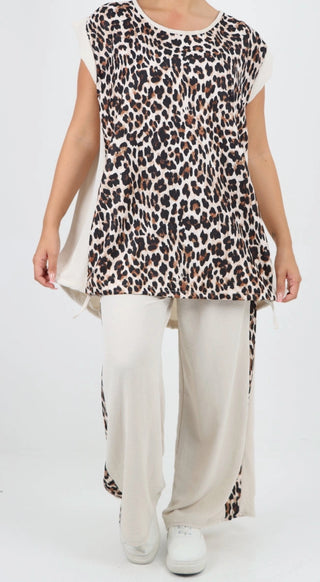 Pants Set - Leopard Co Ord Set