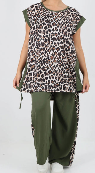 Pants Set - Leopard Co Ord Set